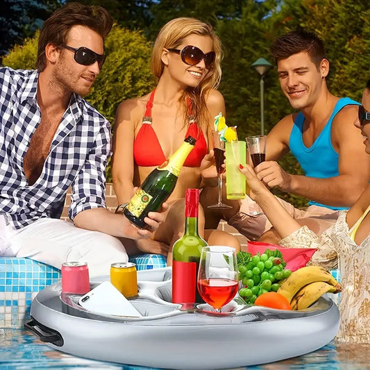 Inflatable Floating Pool Tray & Drink Holder
