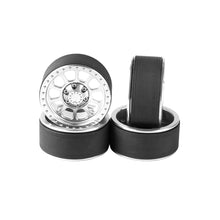 Hobby Details 1.9" Aluminum Wheels - Flower 10 Style(4)(Silver)