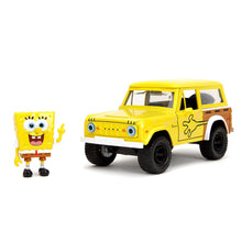 Jada 1/24 "Hollywood Rides" 1972 Ford Bronco w/ Spongebob