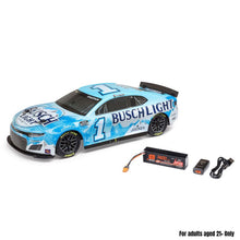 Losi 1/12 NASCAR RC Racecar Ross Chastain No. 1 2025 Busch Light Chevrolet Camaro ZL1 2S AWD RTR Brushed On-Road (B&C Incl.), Blue