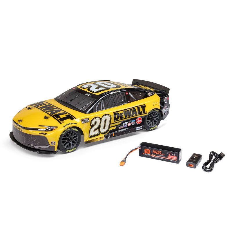 Losi 1/12 NASCAR Bell #20 Brushed AWD RTR (B&C Incl) - Yellow
