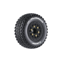 Louise R/C SC-Hummer 2.2/3.0" - 12,14,17mm Rem Hex Blk Whls (2)
