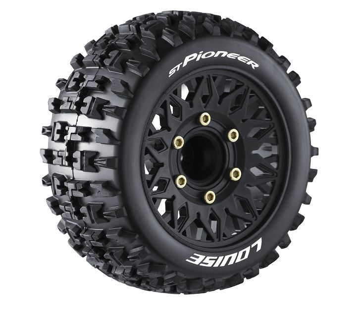 Louise R/C ST-Pioneer 2.8" Removable Hex Black Whls 4.0" OD(2)