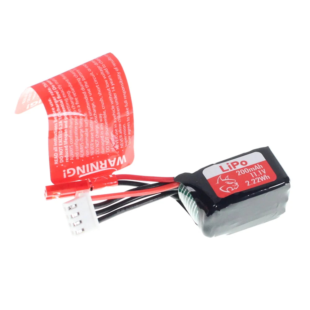 11.1V 3 Cell LiPo Battery (200mAh)