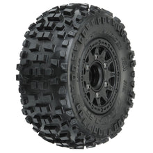 Pro-Line Badlands 2.2"/3.0" Tires on Black Rem Hex Wheels (2)