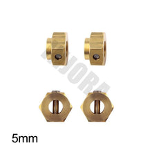 INJORA 4PCS/6PCS 12mm Heavy Brass Wheel Hex Hub Extenders for Traxxas TRX4 TRX6