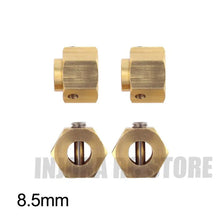 INJORA 4PCS/6PCS 12mm Heavy Brass Wheel Hex Hub Extenders for Traxxas TRX4 TRX6