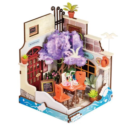 Rolife Sea Holiday Restaurant DIY Miniature House Kit