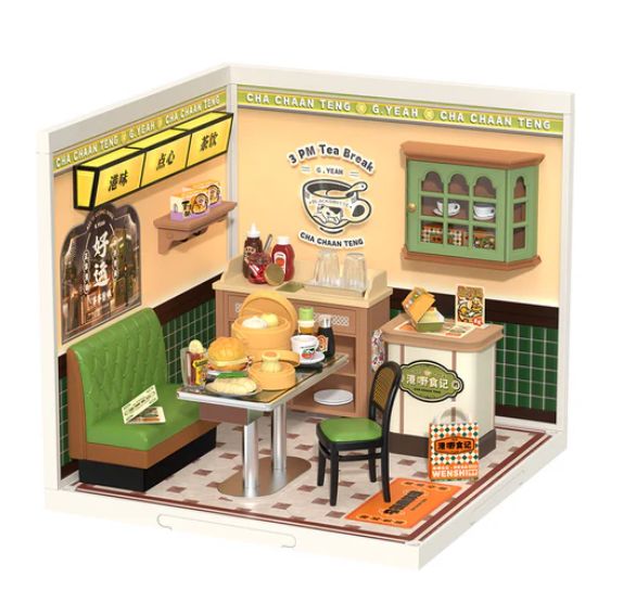 Rolife Hong Kong Bites Café DIY Plastic Miniature House