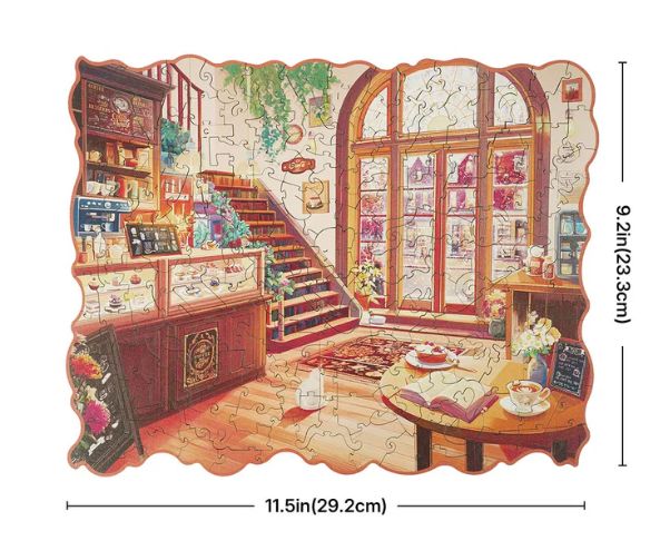 Rowood Cozy Winter Café 200 Piece Wooden Jigsaw Puzzle