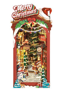 Rolife Christmas Street Book Nook Shelf Insert