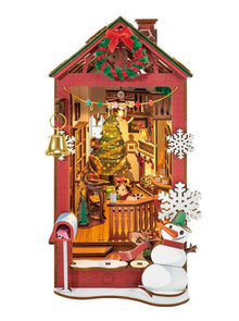 Rolife Christmas Indoor Scene Book Nook Shelf Insert