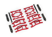 Traxxas Suspension kit, Mini Maxx WideMaxx, red (front&rear)