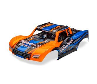 Traxxas Body, Mini Slash 4X4, complete (orange) (painted, decals applied)