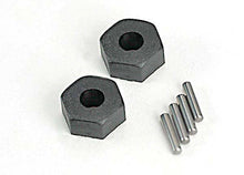 Traxxas Wheel hubs, hex (2)/ stub axle pins (2)