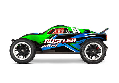 Traxxas 1/10 Rustler ExtremeHD 2wd RTR - Green