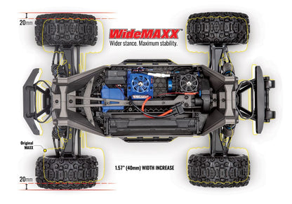 Traxxas 1/10 Maxx V2 WideMaxx 4x4 RTR - Blue