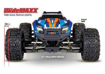 Traxxas 1/10 Maxx V2 WideMaxx 4x4 RTR - Blue