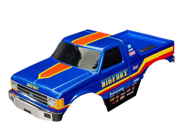 Traxxas Body, Bigfoot No. 8, blue(for clipless mounting)